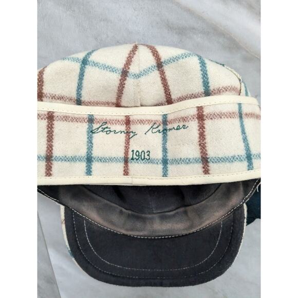 Stormy Kromer Ida Hat Womens 7 Winter Flower Plaid USA Midwest Wool Classic - Picture 3 of 9